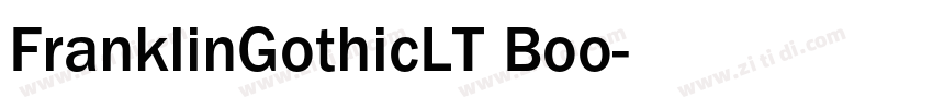 FranklinGothicLT Boo字体转换